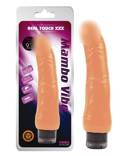 Вібромасажер реалістик з рельєфною головкою тілесного кольору CHISA Mambo Vibe-Flesh - 1