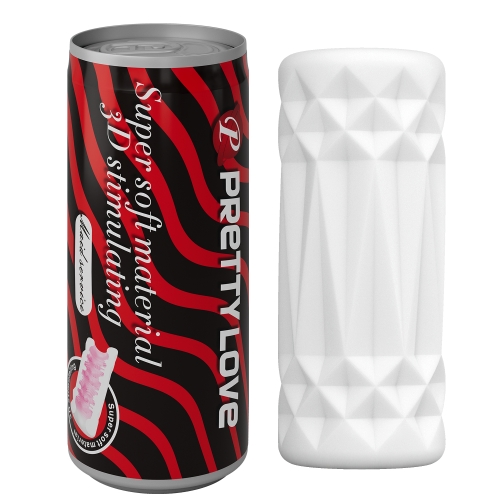 Мастурбатор для чоловіків білий LYBAILE PRETTY LOVE Pop-Top Can Masturbator - 1
