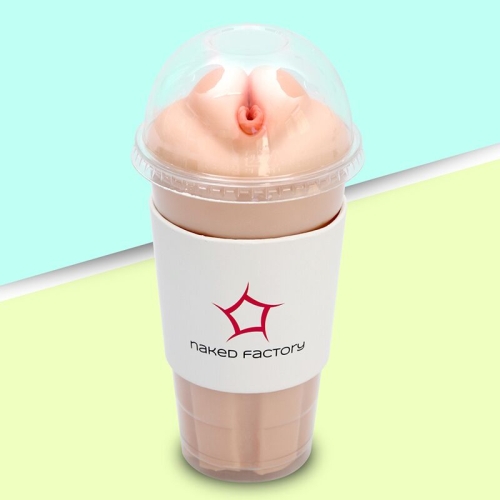 Мастурбатор-вагина наскрізний у колбі тілесний Naked Factory Cup Sleeve V-1 - 8