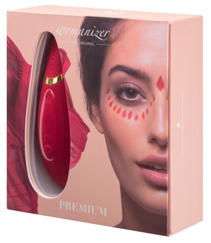 Вакуумний безконтактний вібратор для клітора з автопілотом червоний Womanizer Premium - 6