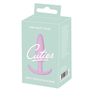 Анальная пробка конусообразная фиолетового цвета Soft Silicone Mini Butt Plug