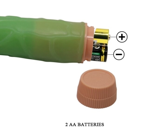 Вібратор реалістичний зелений BARBARA 8.8 Bill MULTI-SPEED VIBRATOR - 9