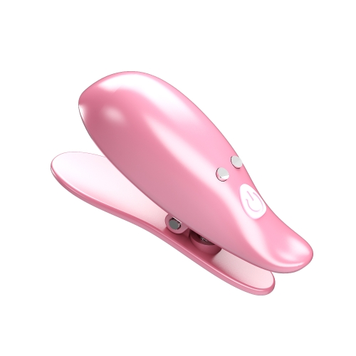 Вибраторы-зажимы для сосков розовые Lybaile Pretty Love Leaf - 6