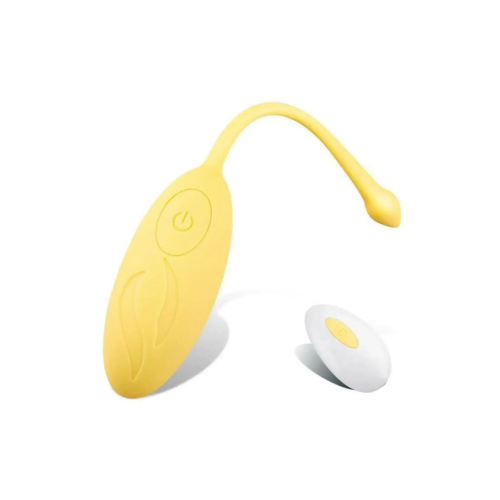 Вагинальное виброяйцо с пультом ДУ цвет жёлтый Cottelli Collection Monster egg - 2