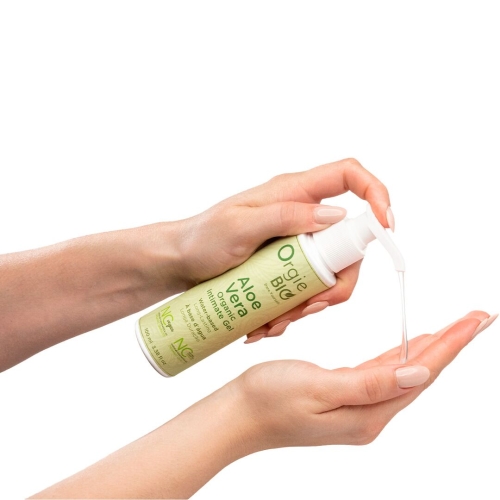 Гель для интимной гигиены на основе сока листья алоэ барбаденсис Orgie Bio Aloe Vera Organic Intimate Gel 100 мл - 2