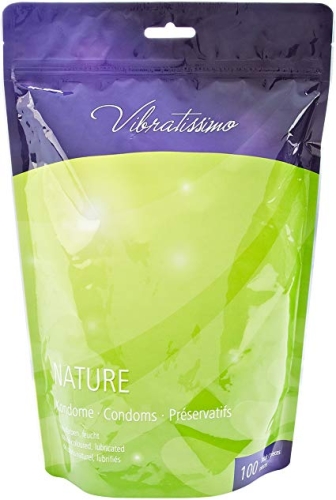 Презервативи ультратонкі з натурального латексного матеріалу Vibratissimo Nature 100 штук - 3