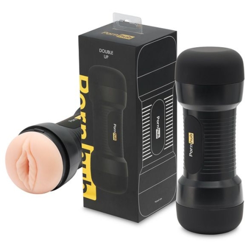 Мастурбатор двусторонний вагина/ротик Pornhub Double Up - 8