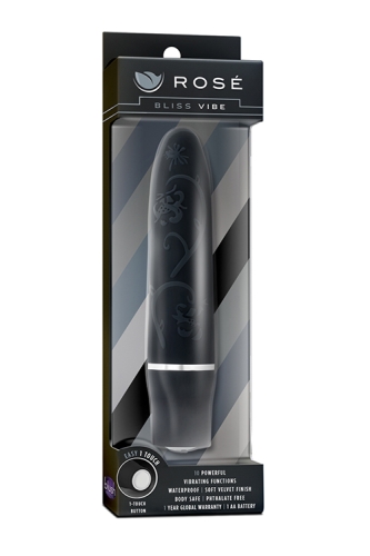 Вібропуля для клітора чорна ROSE BLISS VIBE - 2