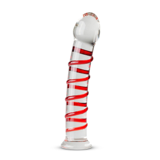 Стеклянный дилдо ребристый Gildo Glass Dildo No. 15