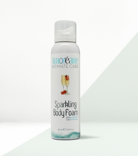 Масажна піна з ароматом полуниці Amoreane Sparkling Body Foam 150 мл - 1