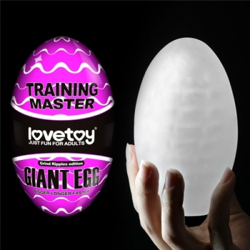 Яйцо мастурбатор для члена Lovetoy Giant Egg Grind Ripples Edition - 1