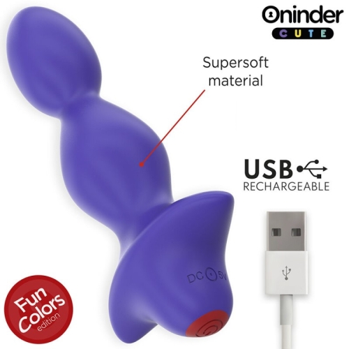Смарт Анальний вібратор фіолетового кольору Oninder CUTE - 2