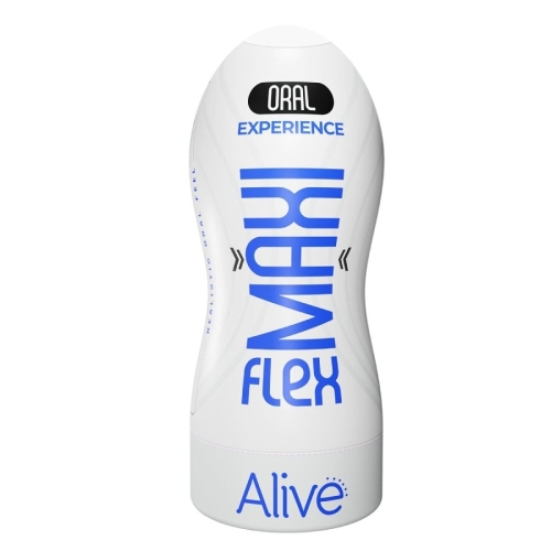 Мастурбатор в колбе Ротик бежевый Alive Maxi Flex - 1
