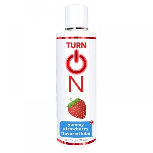 Оральний лубрикант на водній основі зі смаком полуниці Wet Yummy Strawberry Lube 178 мл - 1