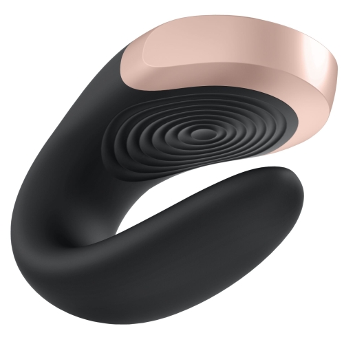 Смарт-вибратор 7,5/3 см для пар Satisfyer Double Love (Black) с пультом Сатисфаер - 6