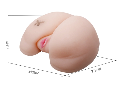 Мастурбатор Вагіна анус з ротацією підігрівом і вібрацією BAILE REALISTIC VAGINA AND ASS BM-009038 - 8