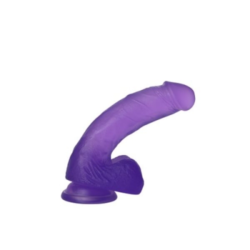 Фаллоимитатор гелевый на присоске Lovetoy фиолетовый - 3