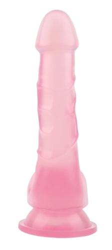 Фалоімітатор 19,5 / 3,3 см на присоску реалістичний рожевий CHISA 7.7 Inch Dildo Pink - 4
