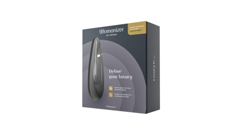 Вакуумний стимулятор для клітора чорний Womanizer Premium 2 - 8