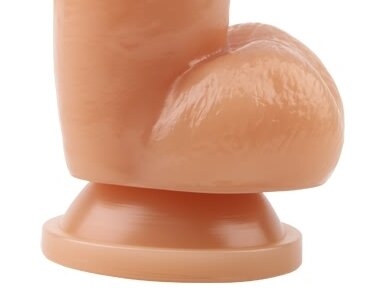 Фалоімітатор на присоску реалістичний бежевий CHISA Keep Love Juicy Dildo - 3