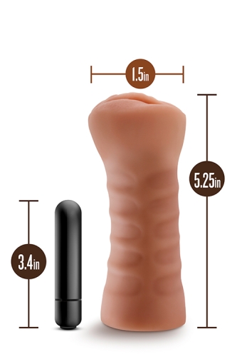 Реалістичний мастурбатор Вагіна коричневий FOR MEN SOFIA - 3