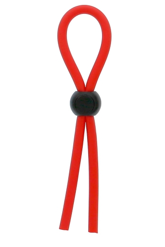 Эрекционное кольцо (лассо) для члена красное DREAM TOYS STRETCHY THICK LASSO - 1