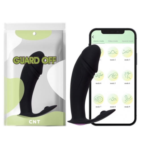 Вибромассажер простаты с подключением через телефон Min Warrior Anal Plug App Version черный - 1