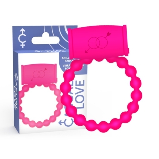 Эрекционное виброкольцо на член розовое Casual Love Couple Vibrator Ring