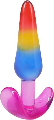 Набор анальных пробок разноцветных Doc Johnson Crystal Jellies - Anal Trainer Set - 3