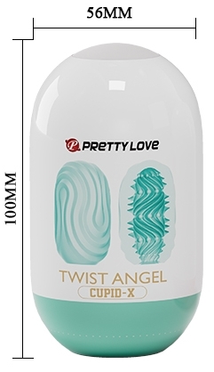 Мастурбатор яйце блакитного кольору Pretty Love Twist Angel Cupid X - 4
