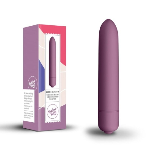 Вібратор для клітора бордового кольору SugarBoo Berry Blossom - 4