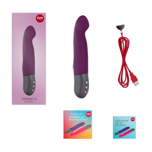 Суперпульсатор для точки G зеленого кольору Fun Factory STRONIC G FORTE sage - 6