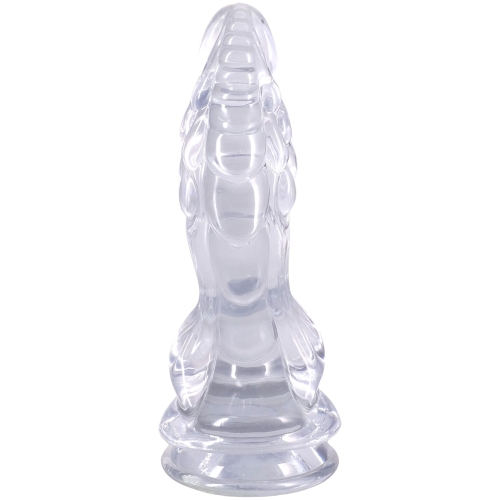 Фентезійний фалоімітатор на прозорий Doc Johnson Crystal Jellies - Invader Dong 8.5 - 3