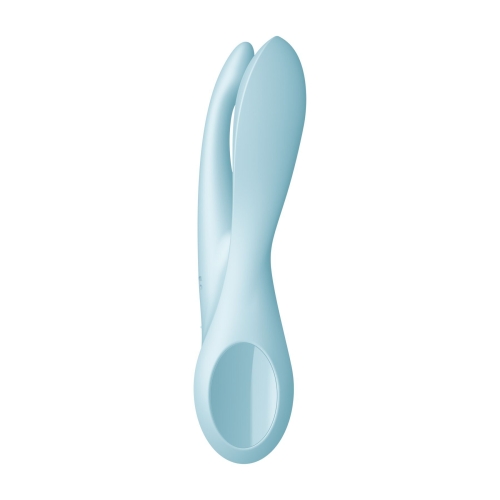 Кліторальний стимулятор блакитного кольору Satisfyer Threesome 1 - 3