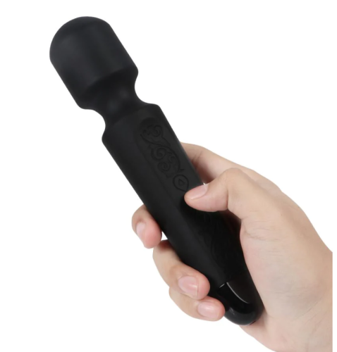 Вибромассажер Ванд универсальный в виде микрофона черного цвета Xise AV vibrating wand - 4