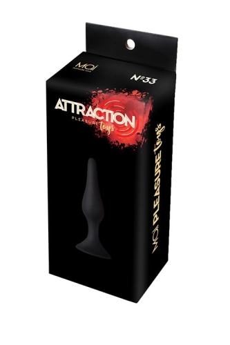 Анальна пробка на присоску чорна MAI Attraction Toys № 33 - 4