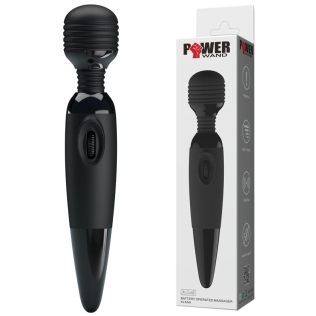 Вибромассажер микрофон для интимных мест чёрный Pretty Love Power Wand BW-055009