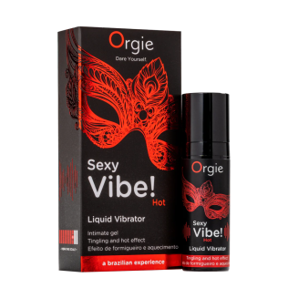 Жидкий вибратор вибрация + согревающий эффект Orgie SEXY VIBE 15 мл