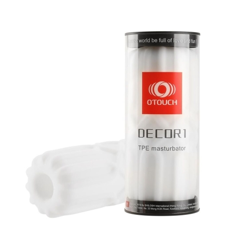 Мастурбатор рельефный из приятного силикона для члена белый Otouch DECOR 1-C - 6