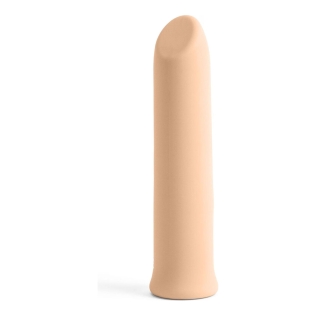 Вибропуля клиторальная из силикона премиального качества телесного цвета S Pleasures Velvet Bullet 