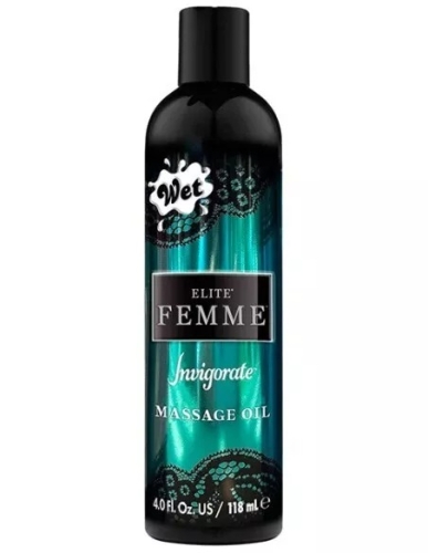Массажное масло для ароматерапевтического массажа и для ванн Wet Elite Femme Invigorate 118 мл - 1
