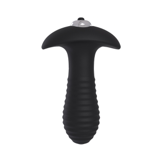 Анальна вібропробка чорна Dream Toys Spiral Plug