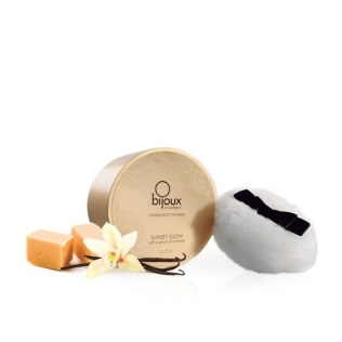 Мерехтлива пудра для тіла зі смаком солоної карамелі Sunset Glow Delicatessen Bijoux Cosmetiques 45гр
