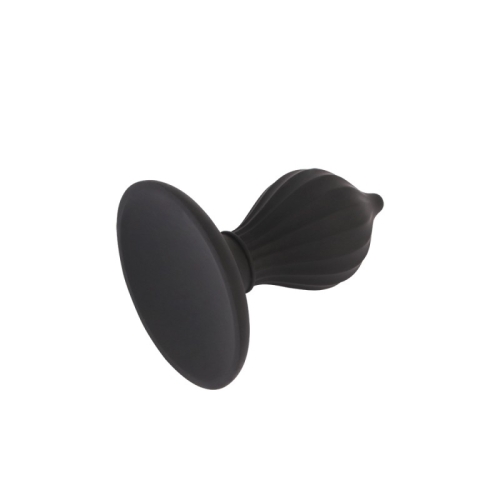 Анальная пробка на присоске черного цвета Chisa Mont Anal Control Plug - 3