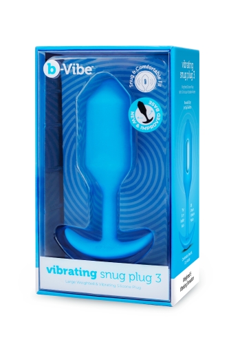 Анальна пробка з вібрацією b-Vibe для інтимних ігор розмір L синя - 6