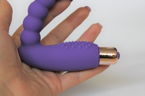Анальний вібратор зі стимуляцією клітора SWEET TOYS Фіолетовий L 10 см D 19x30 см - 3