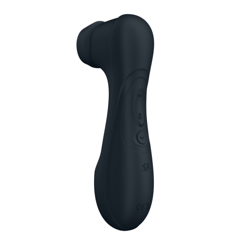 Вакуумный клиторальный стимулятор с вибрацией темно серого цвета Satisfyer Pro 2 Generation 3 Connect App - 4
