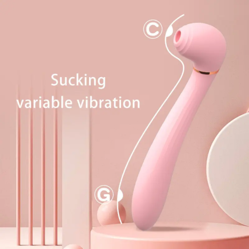 Вібромасажер Ванд з вакуумом та вібрацією колір рожевий We love Desirable wand - 4