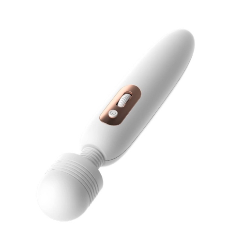 Вібратор у формі мікрофона білий Lustoy Classic Wand Massager Vibrator - 3
