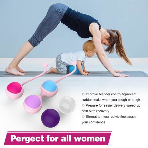 Набір рожевий вагінальних кульок з різнокольоровим Every Night Toys Lorinda - 7